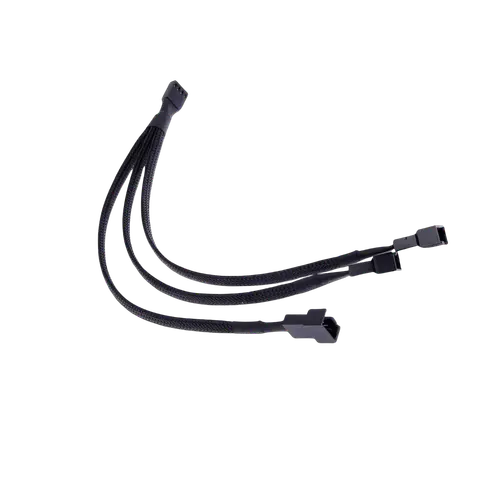 1-to-3 PWM Fan Splitter Cable, 1X 4-PIN PWM INPUT; 3X FAN OUTPUTS; Black; 0.3 M; CBL 009 product image