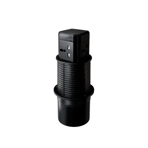 Push-Open Pop-Up Power Box with 4 Power Sockets, Dual USB-A and USB-C, 4 POWER SOCKETS / 2 USB-A / 1 USB-C; Black; PCC 02 product image