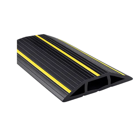 10 m Black-and-Yellow Floor Cable Cover Roll, 10 M BLACK-AND-YELLOW FLOOR CABLE COVER ROLL; Black; 10 M; PC 04 product image
