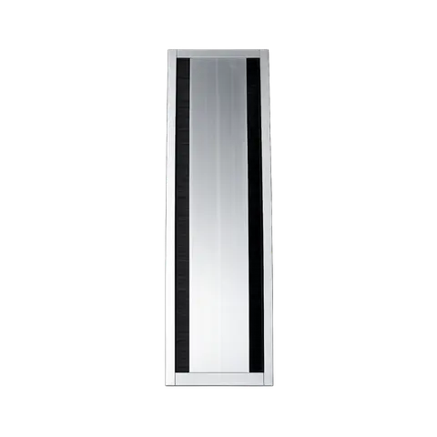 Dual-Door Brush Flap Cable Cover, 148 × 600 mm, Dual-Door Brush Flap, Silver — FPD 02 product image