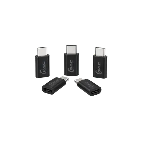 Multi-Connector OTG Adapter Set, USB-C; USB-A; MICRO-USB; LIGHTNING; HDMI-STYLE CONNECTOR SET; Black; ADP 008 product image