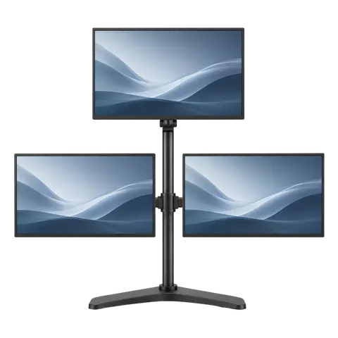 Triple Monitor Freestanding Stand (2+1 Arm) product image