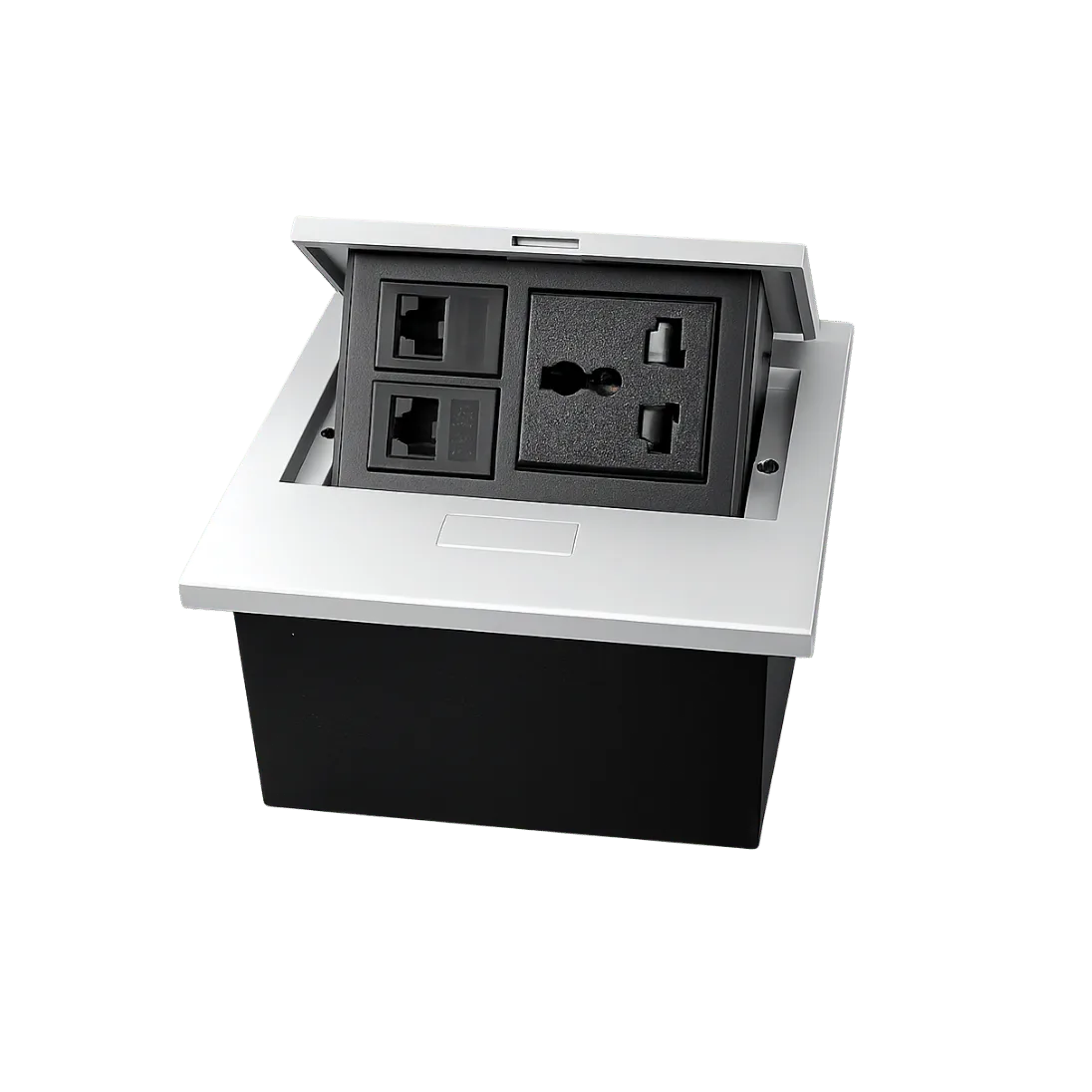 Compact Cable Cubby with Power Socket, USB-A and USB-C product image