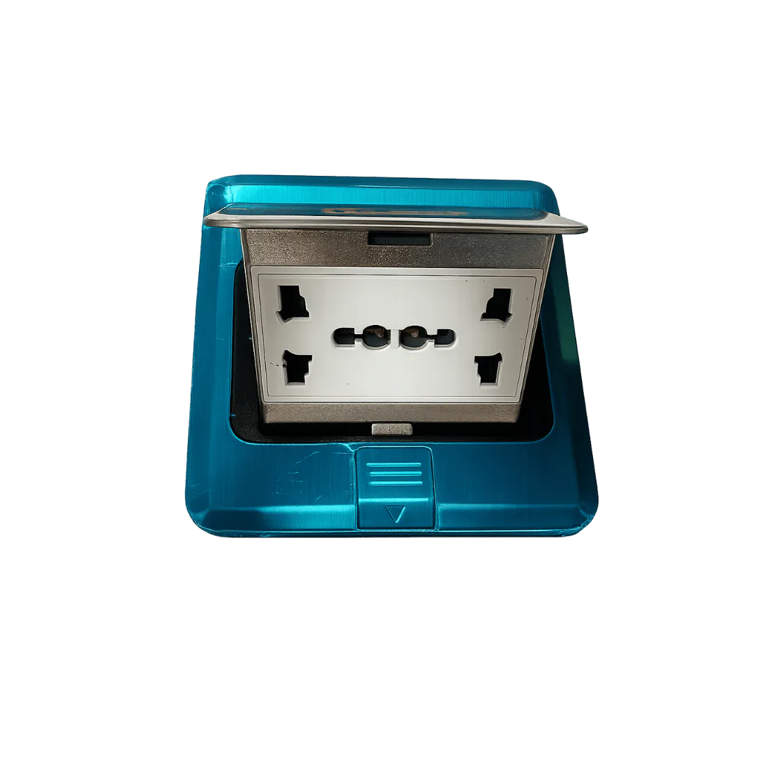 Dual-Socket Pop-Up Power Box — Black product image