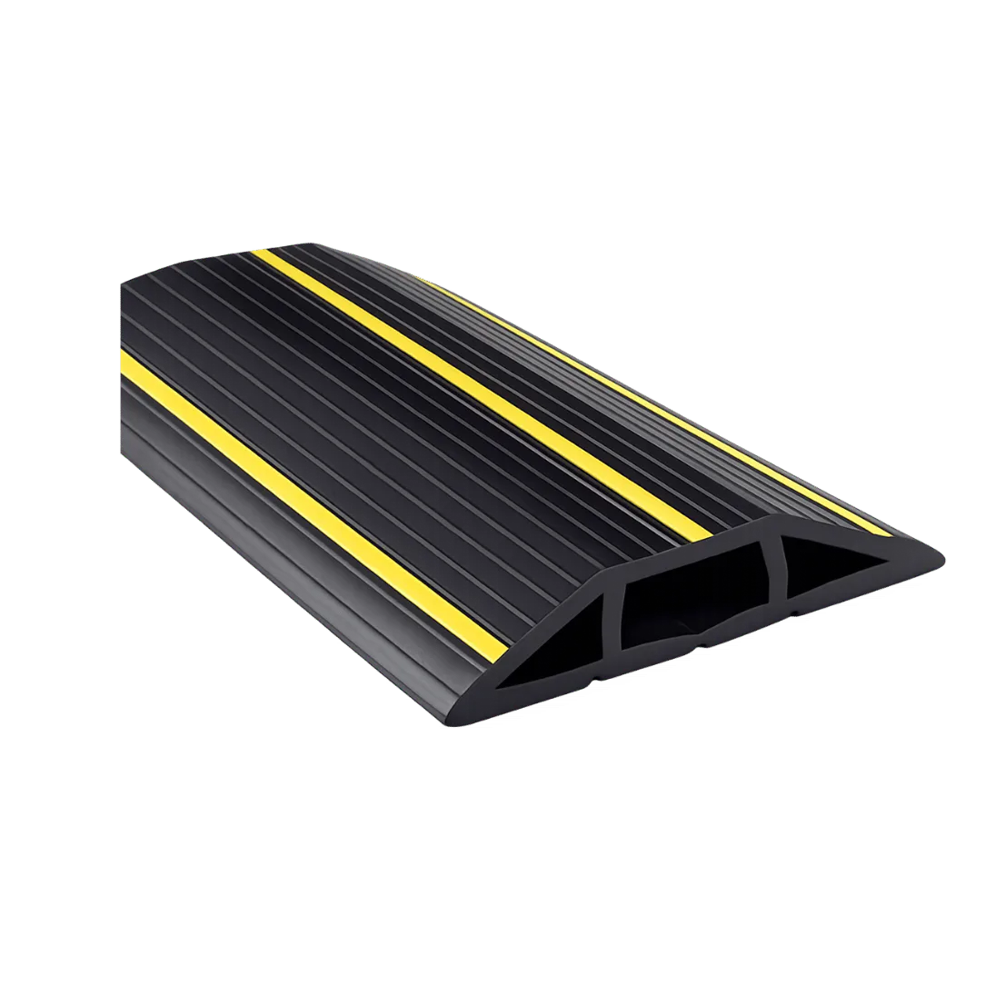 10 m Black-and-Yellow Floor Cable Cover Roll product image