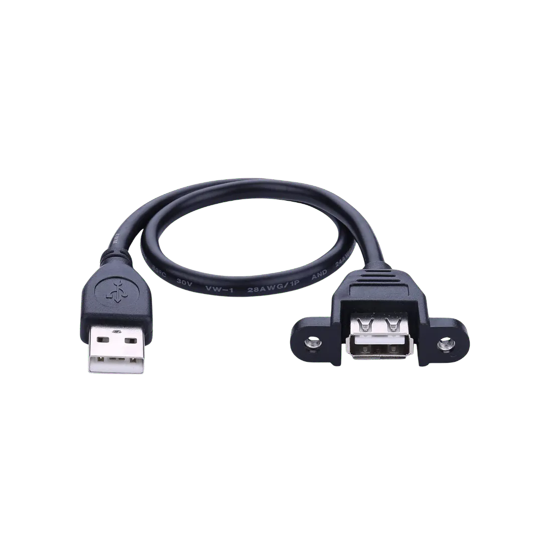 Micro-USB 2.0 Panel-Mount Extension Cable product image