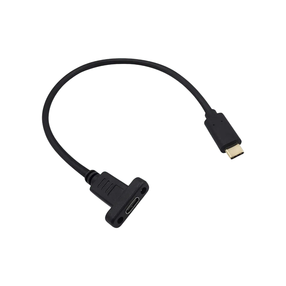 USB-C Male-to-Female Panel-Mount Extension Cable product image