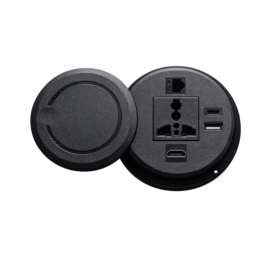 ROUND CABLE CUBBY PLASTIC, ROUND CABLE CUBBY PLASTIC alternate product view